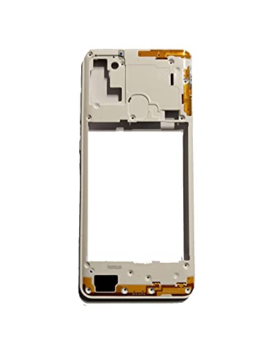 Kompatibel mit Samsung Galaxy A21S / A217F A217, Ersatzteil Middle Frame Gehäuse mit seitlichem Rahmen + Lautstärketasten (weiß) von senza marchio