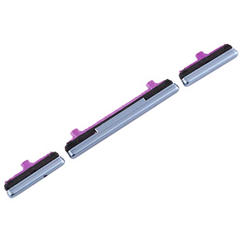Set externe Seitentasten Einschalttaste Power On Off + Lautstärkeregler side keys kompatibel mit Samsung Galaxy S10 / Galaxy S10+ / G973 G973F G975 G975F (Blau) von senza marchio