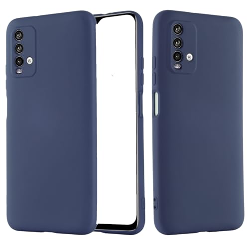 senza marchio Schutzhülle für Xiaomi Redmi 9T/Redmi Note 9 (4G) Schutzhülle weich, dünn, Silikongel, matt, Flexibler Schutz, weiches TPU (Nicht kompatibel mit 9/Redmi 9AT) – Blau von senza marchio