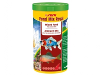 sera Pond Mix Royal, Teichfische, Trockenfischfutter, Mix, Vitamin A, Vitamin B1, Vitamin B2, Vitamin C, Vitamin D3, Vitamin E, Groß, Medium, Klein, 32,5% von sera