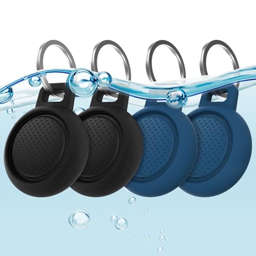 Wasserdichte Airtag-Schlüsselanhänger-Hülle, Apple Airtag-Halter, Zubehör, Ganzkörper-Silikon-Schutz, funktioniert mit Schlüsselanhänger, Taschen, Hundehalsband, Gepäck und mehr, 4er-Pack (2 x Wasserdichte Airtag-Schlüsselanhänger-Hülle, Apple Airtag-Halter, Zubehör, Ganzkörper-Silikon-Schutz, funktioniert mit Schlüsselanhänger, Taschen, Hundehalsband, Gepäck und mehr, 4er-Pack (2 x von sevrok