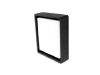 Wall/Loft Frame Square LED 6W 3000K, 500 Lumen, schwarz, IP65 von sg armaturen