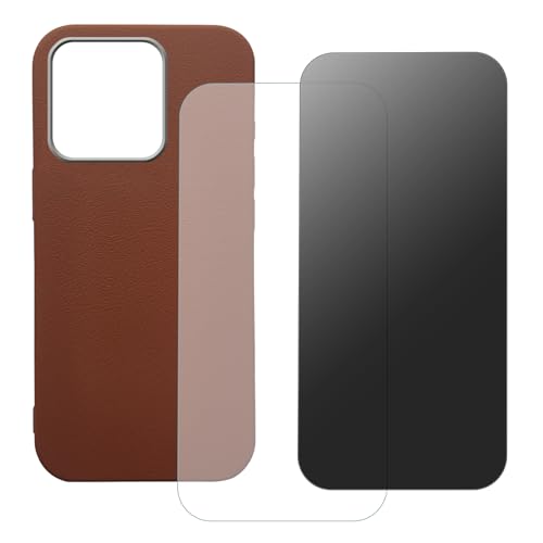 shamdspopu HD Schutzfolie und Sichtschutz Schutzfolie für Honor X6a mit Hülle, Panzer Schutz Glas, Gehärtetem Glas (braun) von shamdspopu