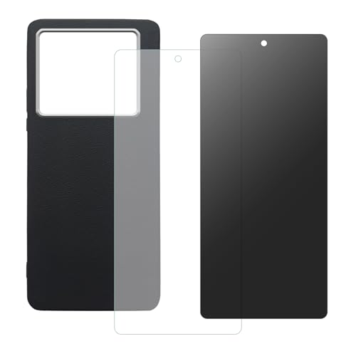 shamdspopu HD Schutzfolie und Sichtschutz Schutzfolie für Infinix Note 40 mit Hülle, Panzer Schutz Glas, Gehärtetem Glas (schwarz) von shamdspopu