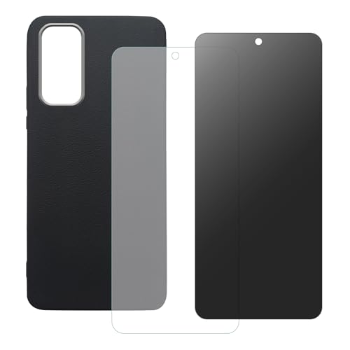 shamdspopu HD Schutzfolie und Sichtschutz Schutzfolie für Xiaomi Redmi Note 12S, Redmi Note 11, Redmi Note 11S mit Hülle, Panzer Schutz Glas, Gehärtetem Glas (schwarz) von shamdspopu
