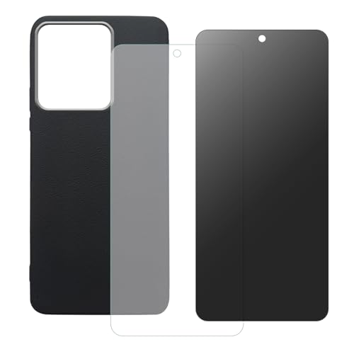 shamdspopu HD Schutzfolie und Sichtschutz Schutzfolie für vivo Y36 4G/5G, Y27 5G, Y27s mit Hülle, Panzer Schutz Glas, Gehärtetem Glas (schwarz) von shamdspopu