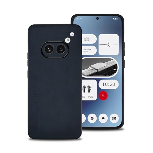 shamdspopu Hülle für Nothing Phone 2a, TPU kombiniert mit komfortablem Leder-Oberfläche, hochwertig, luxuriös, stoßfest, Kratzfest und robust. (Blau) von shamdspopu