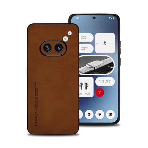 shamdspopu Hülle für Nothing Phone 2a, TPU kombiniert mit komfortablem Leder-Oberfläche, hochwertig, luxuriös, stoßfest, Kratzfest und robust. (braun) von shamdspopu