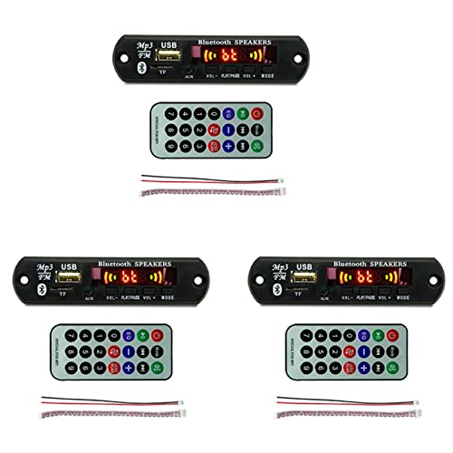 shanpu 3X USB MP3 Modul Bluetooth 12V MP3 WMA Decoder Board Audio Modul FM AUX USB TF Radio für Auto Remote Musik Lautsprecher von shanpu