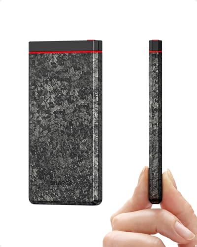 SHARGE CarbonBlade Power Bank, 10000mAh Schnellladung Tragbares Ladegerät, 22.5W Akku Pack QC & PD3.0, Powerbank mit USB-C und USB-A für iPhone 15/15 Plus/15 Pro/15 Pro Max, iPhone 14/13/12, Samsung SHARGE CarbonBlade Power Bank, 10000mAh Schnellladung Tragbares Ladegerät, 22.5W Akku Pack QC & PD3.0, Powerbank mit USB-C und USB-A für iPhone 15/15 Plus/15 Pro/15 Pro Max, iPhone 14/13/12, Samsung von sharge