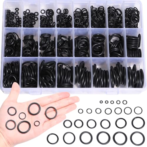 Shengbowi Gummi-O-Ring-Sortimentsset, 24 Größen, 740-teilig, Unterlegscheibendichtungssatz, Hochdruckreiniger, Sanitärdichtung, Reparatur, Luftgasanschlüsse, Automobil-Reparatur-O-Ringe Shengbowi Gummi-O-Ring-Sortimentsset, 24 Größen, 740-teilig, Unterlegscheibendichtungssatz, Hochdruckreiniger, Sanitärdichtung, Reparatur, Luftgasanschlüsse, Automobil-Reparatur-O-Ringe von shengbowi