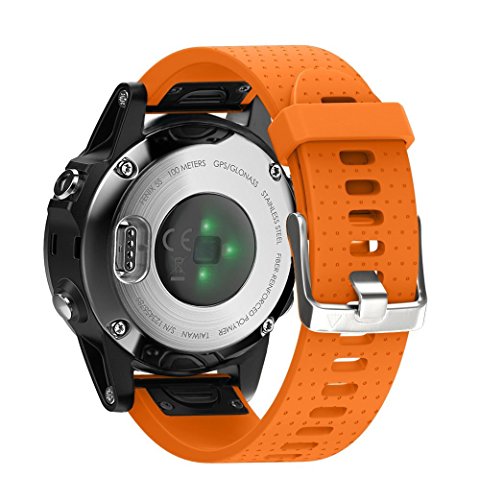 Shieranlee Armband für Garmin Fenix 5s /Fenix 5s Plus/Fenix 6s /Fenix 6s Pro, 20mm Breite Silikon Quick-Fit Uhrenarmband für Fenix 7S/Fenix 7S Solar/Fenix 7S Sapphire Solar Armband von shieranlee