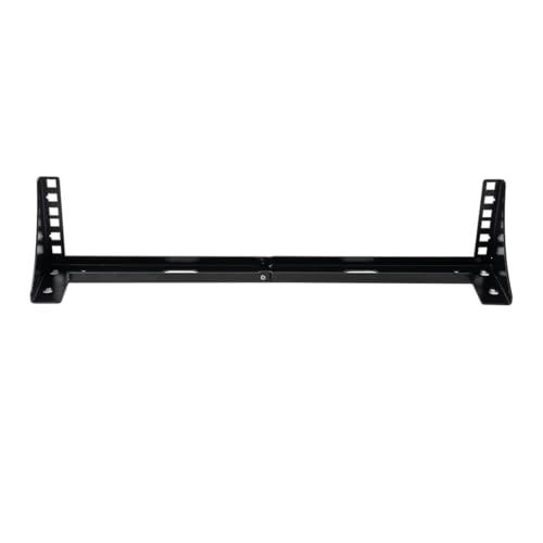 Shinar 2U Leichtgewichtiger Faltbarer 19-Zoll-Stahl-vertikaler Stahl Rack Halterung Wandhalterung und Untertischhalter vertikal Wandverteiler (2 HE) von shinar