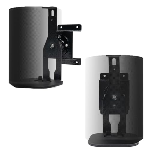 shinar Metall 2er Set Wandhalterung Kompatibel mit Sonos Era 100,Sonos One,One SL und Play:1 Schwenkbar bis zu 360°,Neigbar -70°/+70° Rotation ohne Stellschrauben Schwarz shinar Metall 2er Set Wandhalterung Kompatibel mit Sonos Era 100,Sonos One,One SL und Play:1 Schwenkbar bis zu 360°,Neigbar -70°/+70° Rotation ohne Stellschrauben Schwarz von shinar