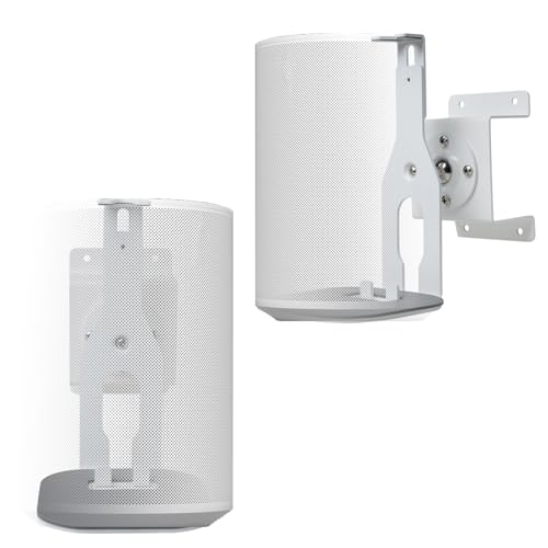 shinar Metall 2er Set Wandhalterung Kompatibel mit Sonos Era 100,Sonos One,One SL und Play:1 Schwenkbar bis zu 360°,Neigbar -70°/+70° Rotation ohne Stellschrauben mit kablemanagement Weiß shinar Metall 2er Set Wandhalterung Kompatibel mit Sonos Era 100,Sonos One,One SL und Play:1 Schwenkbar bis zu 360°,Neigbar -70°/+70° Rotation ohne Stellschrauben mit kablemanagement Weiß von shinar