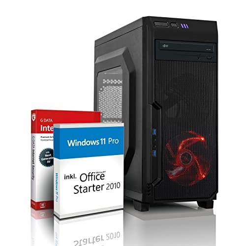 AMD Quad Gaming PC mit 3 Jahren Garantie! Athlon X4 950 Quad Core, 3.8 GHz | 16GB GDDR4 | 256GB SSD + 2000GB | Radeon RX 550 2GB DDR5 | DVD | USB 3.0 | LAN | Win11 Pro | WLAN | MS Office #6893 von shinobee