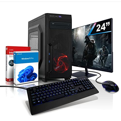Komplett PC Entry Gaming/Multimedia Computer | AMD Ryzen3 Pro 2100, 4-Threads, 3.4 GHz | 16GB DDR4 | 256GB SSD + 1TB | Radeon™ Vega3 4GB | 24" | WLAN | DVD | Win11 #6668 von shinobee
