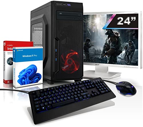 Komplett PC i7 GTX Gaming Computer mit 3 Jahren Garantie! | i7 3770 8-Threads, 3.9 GHz | 16GB | 512 GB SSD | Geforce GTX 1650 4GB GDDR6 | 24-Zoll Acer | WLAN | DVD | Windows 11| #7202 von shinobee