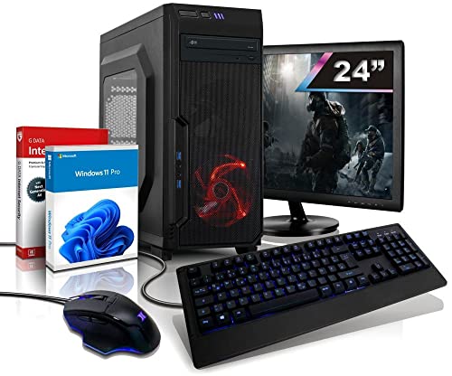 Komplett Ryzen7 Gaming PC mit 24" TFT + 3 Jahre Garantie! AMD Ryzen7 4700 16-Thread Prozessor, 4 GHz | 16GB | 512 GB SSD | Geforce GTX 1650 4 GB DDR5 | DVD±R/RW | Win11 Pro | WLAN | USB 3.0 | #7060 von shinobee