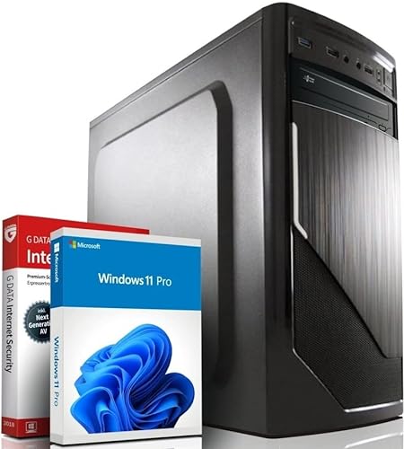 shinobee® Intel Core i7 4770 Multimedia PC - Schneller Computer für Büro & Home Office - Rechner mit 3.9 GHZ - 32GB RAM - 1000GB SSD - DVD+RW - USB3.0 - WLAN - Windows 11 Pro | MS Office | #6956 von shinobee