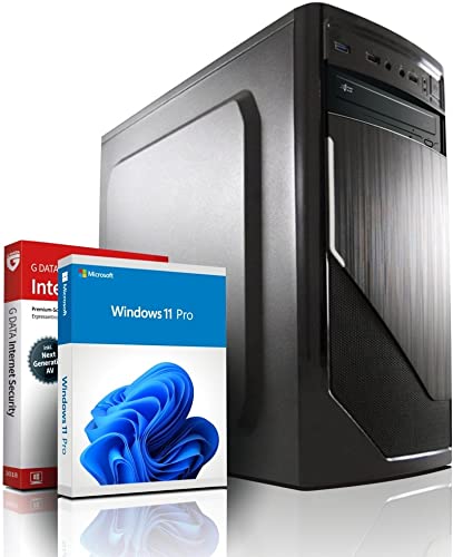 shinobee® Intel Core i7 4790 Multimedia PC - Schneller Computer für Büro & Home Office - Rechner mit 4 GHZ - 16GB RAM - 512 GB SSD + 1TB - DVD+RW - USB3.0 - WLAN - Windows 11 Pro | MS Office | #6698 von shinobee