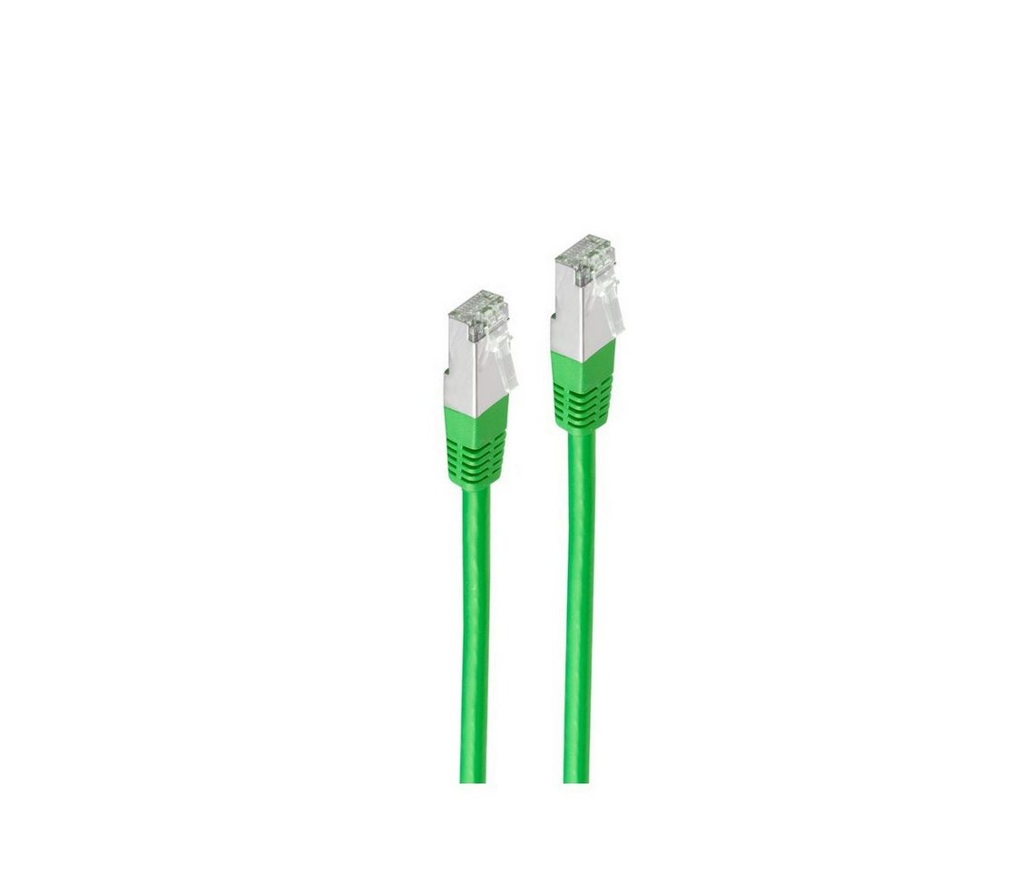 shiverpeaks® Patchkabel cat 6 S/FTP PIMF Halogenfrei grün 15m LAN-Kabel, RJ-45, (1500 cm) von shiverpeaks®