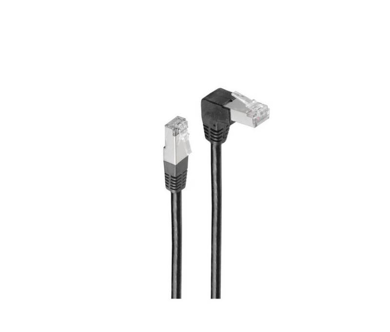 shiverpeaks® Patchkabel cat 6 S/FTP PIMF Winkel-gerade 1,0m LAN-Kabel, RJ-45, (100 cm) von shiverpeaks®
