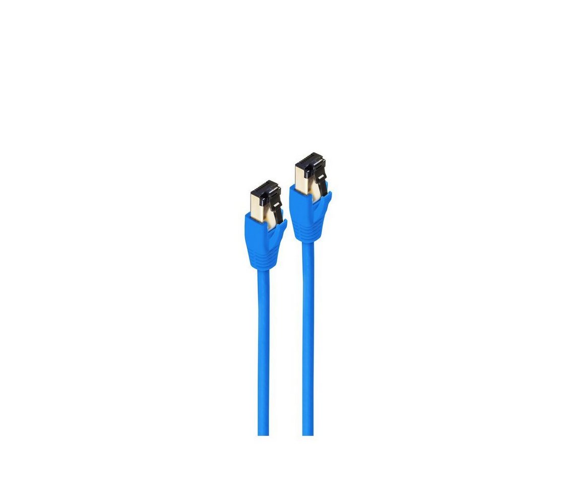 shiverpeaks® Patchkabel cat 8.1 F/FTP PIMF LSZH blau 0,25m LAN-Kabel, RJ-45, (25 cm) von shiverpeaks®