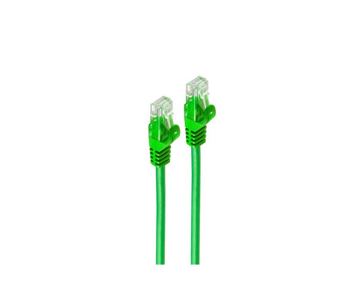 shiverpeaks® RJ45 Patchkabel CAT 7 Rohkabel U/UTP grün 0,5m LAN-Kabel, RJ-45, (50 cm) von shiverpeaks®