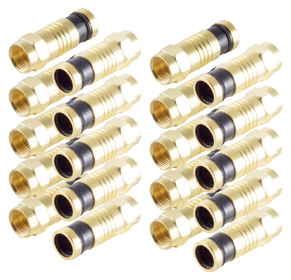 shiverpeaks® Shiverpeaks BS15-300914 F-Stecker Kompression, vergoldet Anschlüsse: F SAT-Kabel von shiverpeaks®