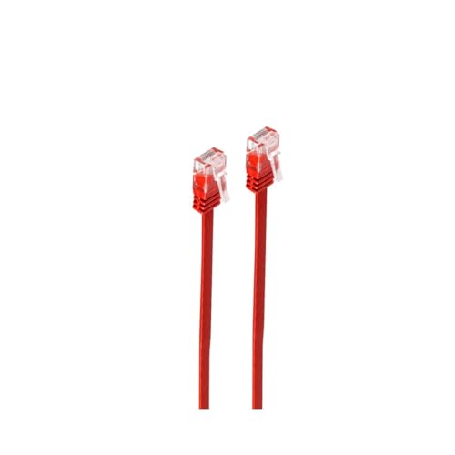 Shiverpeaks Patchkabel-Flachkabel U/UTP cat. 6 slim rot 3m von shiverpeaks