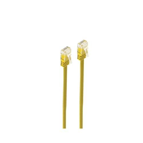 Shiverpeaks Patchkabel-Flachkabel U/UTP cat. 6 slim gelb 5m von shiverpeaks