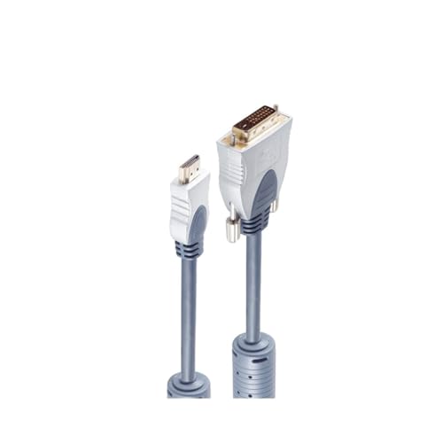 Shiverpeaks HDMI/DVI-D 24+1 Video-Kabel, 2x Ferrit, vergoldete Kontakte, 3m Shiverpeaks HDMI/DVI-D 24+1 Video-Kabel, 2x Ferrit, vergoldete Kontakte, 3m von shiverpeaks