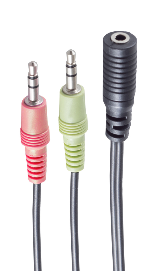 shiverpeaks BASIC-S Headset Y-Adapter, 3,5 mm Klinke shiverpeaks BASIC-S Headset Y-Adapter, 3,5 mm Klinke von shiverpeaks