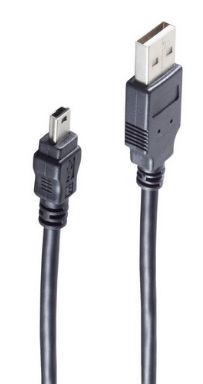shiverpeaks BASIC-S USB 2.0 Mini Kabel, USB-A - 5 Pol USB-B von shiverpeaks