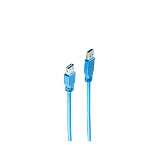 shiverpeaks BS77132 Basic-S USB 3.0 Kabel, A-Stecker auf A-Kupplung, 1,8m von shiverpeaks