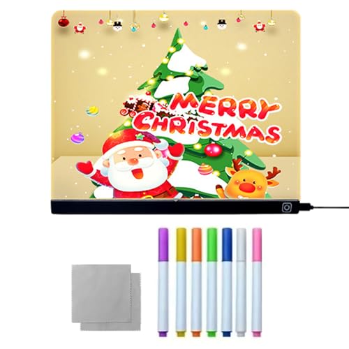 LED Drawing Board, Dry Erase Board, Rewritable Glow Acrylic Memo Note, Versatile Lighted Education, Craft Projects, Entertainment, Excellent For Children, Teachers, Home Use von shjxi