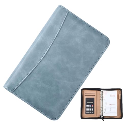 Notizbuch, 6, PU-Leder, Sparbuch mit Taschenrechner, Geldbinder, Mehrzweck-Geldbinder für Zuhause, Geld sparen, Budgetplaner von shjxi