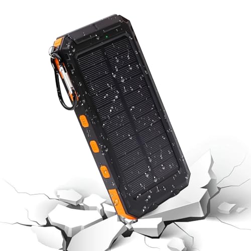 Solar Charger, Portable Charger Phones, Wireless Fast Charging Device, Built in Flashlight, USB Output Ports, Black, Great for Camping, Hiking, Outdoor, Crisis Travel Use Solar Charger, Portable Charger Phones, Wireless Fast Charging Device, Built in Flashlight, USB Output Ports, Black, Great for Camping, Hiking, Outdoor, Crisis Travel Use von shjxi