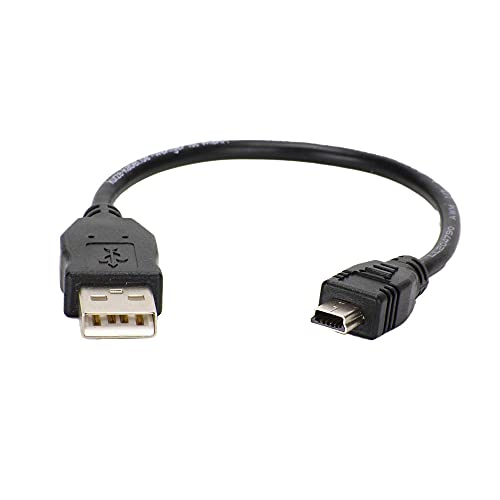 17cm kurzes USB Kabel (A auf Mini-B) Datenkabel | Ladekabel | Sync-Kabel. ideal auf Reisen oder im Auto von shortix