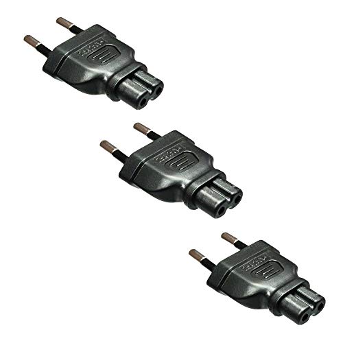 Dreierpack: Netzadapter Stromadapter Flachstecker auf Euro-8 | ideal für Kamera-Ladegeräte & in der Fototasche Dreierpack: Netzadapter Stromadapter Flachstecker auf Euro-8 | ideal für Kamera-Ladegeräte & in der Fototasche von shortix
