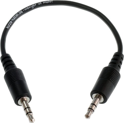 Stereo-Audio-Kabel. 2X 3,5 mm Klinke - Klinke. 20cm. von shortix