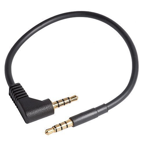 shortix Premium-Audio-Kabel. 30cm kurz. 3,5-mm-Klinke. AUX. Stecker gewinkelt 90° + gerade. Case/Bumper-kompatibel. 0,3m von shortix