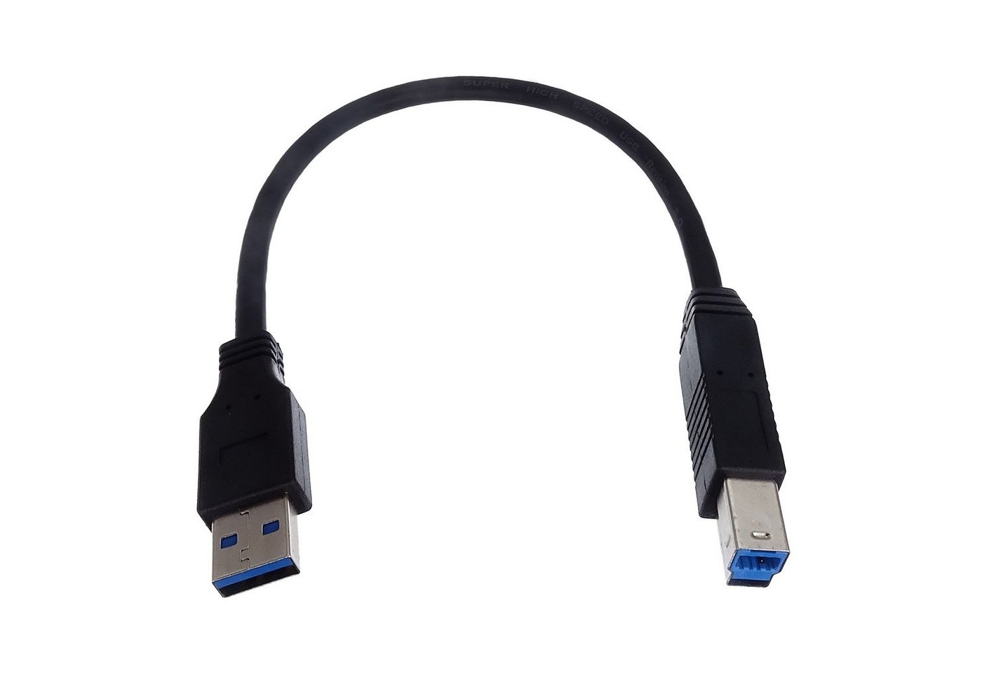 shortix kurzes USB-3.0-Kabel (A auf B). 20cm. 25cm. 50cm. USB-Kabel, USB 3.0 Typ A, USB 3.0 Typ B (25 cm), kurz von shortix