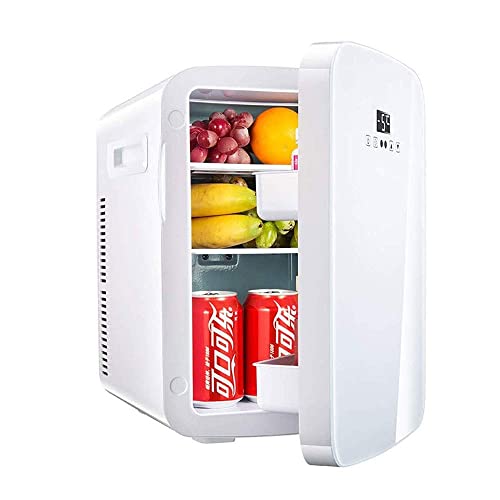 showyow Autokühlschrank, Dual-Core-Temperatur einstellbar, tragbarer Mini-Schlafsaal kleiner Kühlschrank 12V/220V Heiz- und Kühlbox, 20L von showyow