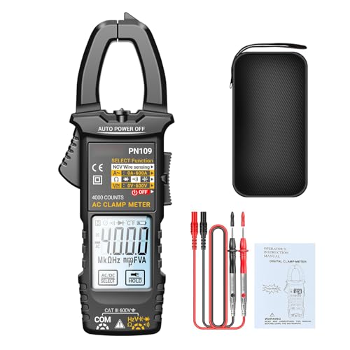 shpuuyy Multimeter Klemme, Spannungstester - 4000 Count Automotive Battery Test - Detektor, automatisches professionelles Werkzeug, LCD -Hintergrundbeleuchtungsanzeige für die Wartung von Elektrikern shpuuyy Multimeter Klemme, Spannungstester - 4000 Count Automotive Battery Test - Detektor, automatisches professionelles Werkzeug, LCD -Hintergrundbeleuchtungsanzeige für die Wartung von Elektrikern von shpuuyy