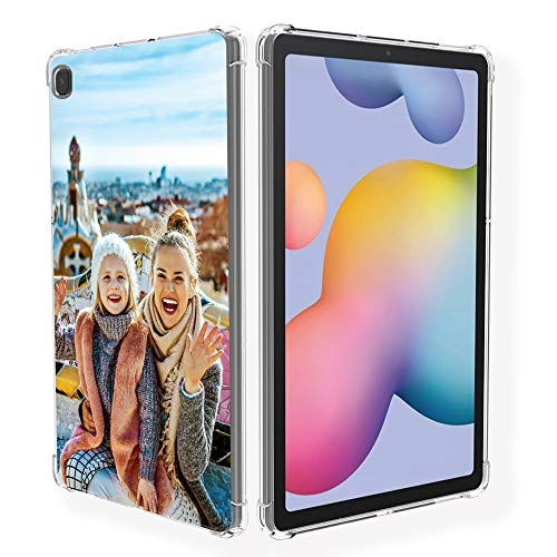 SHUMEI Kompatibel mit Samsung Galaxy Tab S6 Lite 10.4 SM-P610 SM-P615 2020 Hülle Personalisierte Foto Geschenk Stoßdämpfung Weich Transparent TPU Schutzhülle DIY HD Bild von shumei