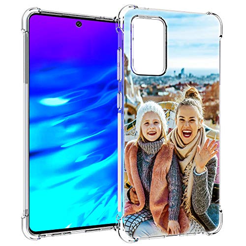 SHUMEI hülle für Samsung Galaxy A52 /A52S 5G Personalisierte Individuelle Hülle Foto, Geschenk, Stoßdämpfung, weich, transparent, TPU, DIY HD-Bild, personalisierbar hülle von shumei