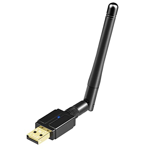 Bluetooth Adapter Pc, USB Bluetooth 5.3 Dongle, Langstrecken 328FT / 100M Bluetooth Stick Plug and Play ohne Treiber kompatibel mit Computer Windows 11/10/8.1 von shuwosmart