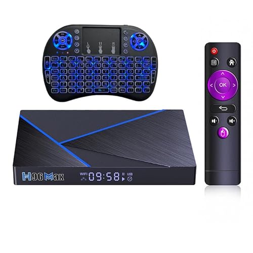 shysky Android 12.0 TV Box H96 MAX V56 8GB RAM 64GB ROM Rockchip RK3566 2.4G/5G Dual Wifi H.265 8K Ultra HD Mediaplayer mit i8 Tastatur von shysky